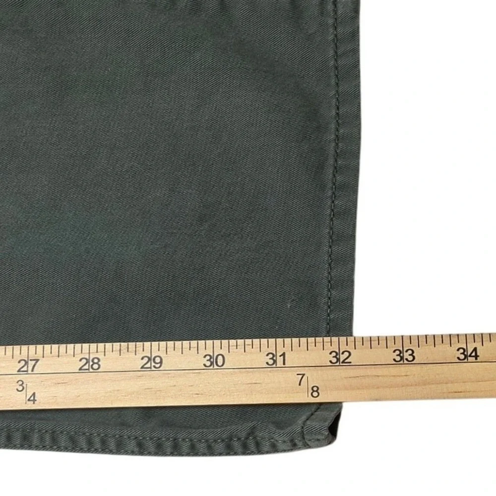Polo Ralph Lauren Mens 34x32 Straight Leg Dungarees Forest Green Cotton Pants